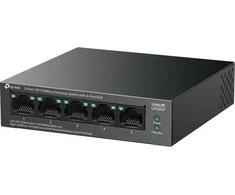 Šakotuvas TP-LINK | 5 prievadų 10/100 Mbps jungiklis su 4 prievadų PoE | LS105LP | Nevaldomas | Darbalaukis