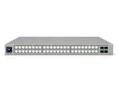 Šakotuvas „Ubiquiti ECS-48-PoE“ (2150 W) | Komutatorius | „Etherlighting™“, 16x 2,5 GbE RJ45, 32x 10 GbE RJ45, 4x SFP28, 2x QSFP28, L3, PoE+++