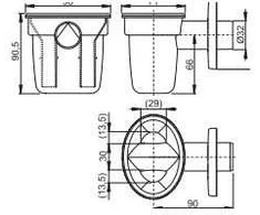 Alca plast Alcadrain SIFONAS KONDENSATUI DN32