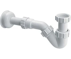 Sifonas McAlpine vamzdis 5 / 4 "su pailgu baltu nuotoliu (HC23)