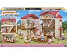 Sylvanian Families Raudonojo stogo kaimo namas Miniatiūrinis triušių namelis