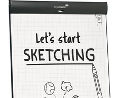 Legamaster SKETCH PRO mobili magnetinė apverčiamoji lenta – 3 kojelės – sulankstoma