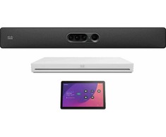 System przekazu sygnału AV Cisco Webex Room Kit EQ - Rinkinys do wideokonferencji ( Webex Quad Camera, Webex Codec EQ) - Certified for Microsoft Teams Rooms - Carbon Juodas