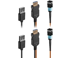 AV Ilgintuvas - LINDY MPO Šviesolaidinis HDMI 8K60 48Gbps USB Maitinimas 100 m