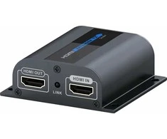 PremiumCord HDMI ilgintuvas iki 50 m per vieną Cat6/6a/7 laidą, vietinę HDMI išvestį