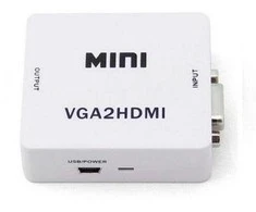 Savio VGA – HDMI Full HD | 1080p 60Hz keitiklis| Adapteriai