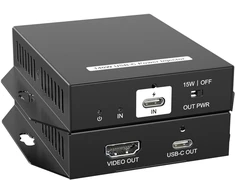 „AV VivoLink USB-C Power Injector su HDMI signalo perdavimo sistema“
