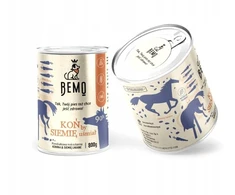 BEMO Koń by siemię uśmiał Mono - wet dog food - 800g