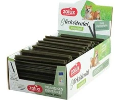 ZOLUX dantų skanėstai šunims STICKODENTAL M chlorofilas 12 cm 80 vnt.