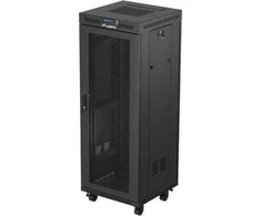LANBERG Rack spintelė 19 laisvai stovinti 32U 600x600 plokščia pakuotė su tinklelio durelėmis LCD juodas