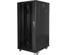 LANBERG FF01-6827-12B laisvai pastatomas stovas 19 išmontuojamas plokščias paketas 27U/600x800mm juodas