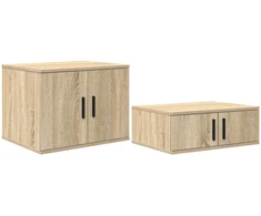 Oppbevaringsskap 2 pcs Sonoma ąžuolas 127 x 41 x 40 cm