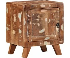 Spintelė prie lovos 40x32x46 cm Regeneruota medžio masyvo