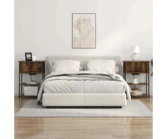 Šalia lovos spintelė Rūkyta ąžuolas 55 x 31 x 76 cm