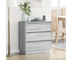 Šalia lovos spintelė Pilka 71 x 34,5 x 75 cm Apdirbta mediena