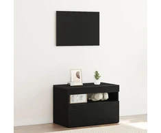 Šalia lovos spintelė juoda ąžuolo 60 x 35 x 40 cm 3333067