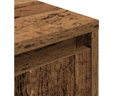 Spintelė prie lovos su LED lemputėmis Old Wood 38x34x50 cm