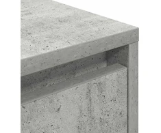 naktinė spintelė su LED lemputėmis Betoninė pilka 38x34x50 cm