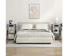 Šalia lovos spintelė 2 pcs Pilkas Sonoma 41 x 31 x 76 cm