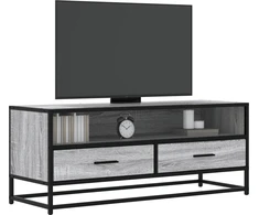 TV staliukas Televizoriaus spintelė, pilka, 100x34,5x40cm, mediena/metalas