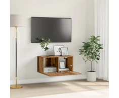 TV staliukas TV spintelių komplektas 60 x 30 x 30 cm Ruda Apdirbta mediena