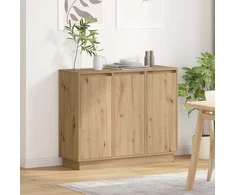 LED Bufetas Amatininkų ąžuolas 90 x 32 x 75 cm Apdirbta mediena