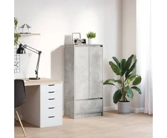 TV spintelė su stalčiumi, betono pilka 55,5x34x119,5 cm mediena