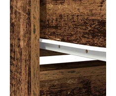 Spintelė su 2 stalčiais, sena mediena 55,5x34x119,5 cm, mediena