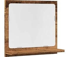 Veidrodinė vonios spintelė, medienos, 40x11x37cm, mediena