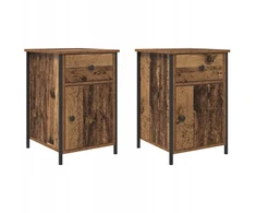 Šalia lovos spintelė 2 pcs Senas medis 40 x 42 x 60 cm