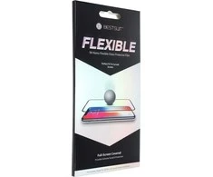 LCD apsauginis stikliukas Bestsuit Flexible Hybrid Glass 5D Apple iPhone 14/13/13 Pro pritaikytas dėklui juodas