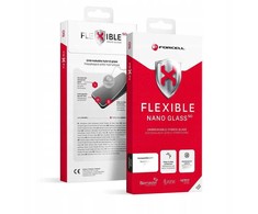 ForCell Hibridinis stiklas, skirtas Samsung A12, Forcell Flexible 5D, juoda