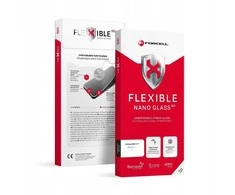 Forcell Flexible Nano Glass 5D skirtas iPhone 16 Plus juodas