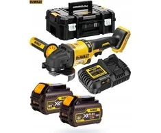 Kampinis šlifuoklis DeWalt DCG418T2-QW; 54 V; 2x6,0 Ah akum.
