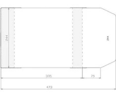Kepurė Sztapel Reguliuojamas dangtis 244x410mm (50vnt)