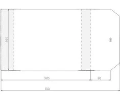 Sztapel Reguliuojamas dangtis 260x465mm (50vnt)