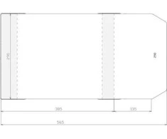 Sztapel Reguliuojamas dangtis 290x520mm (50vnt)