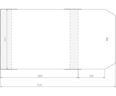 Kepurė Sztapel Reguliuojamas dangtis 297x520mm (50vnt)