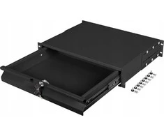 Lanberg stalčius 19" 2U 360mm juoda spintelėms