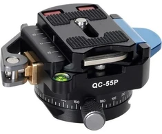 „Szybkozłączka Sirui Sirui Panorama“ greito atjungimo spaustukas su „Arca Swiss Plate QC-55P“