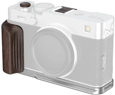 Szybkozłączka SmallRig L-Shaped Mount Plate with Wooden Handle for FUJIFILM X-E5 (Ebony, Sidabrinis) (6236)