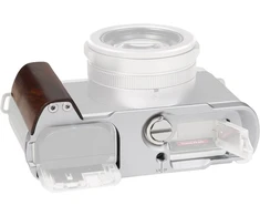 Szybkozłączka SmallRig L-Shaped Mount Plate with Wooden Handle for Panasonic LUMIX L10 Sidabrinis (5943)