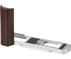 Szybkozłączka SmallRig L-Shaped Mount Plate with Wooden Handle for Panasonic LUMIX L10 Sidabrinis (5943)