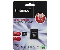 Atminties kortelė INTENSO 3413470 Intenso micro SD 16GB SDHC card class 10