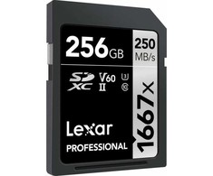 Atminties kortelė Tab Lexar Profesionalus 1667x SDXC 256 GB klasė 10 UHS- II / U3 V60 (LSD256CB1667)
