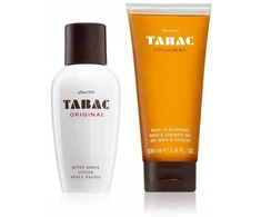 Tabac Original Tabac rinkinys: Original, valomasis, dušo želė, visam kūnui, visų tipų odai, 100 ml + Original, gaivinantis, po skutimosi losjonas, 50 ml vyrams
