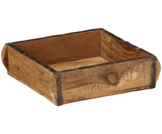 Padėklas 4 vnt. Ruda 29 x 31 x 10 cm Kietas atkurtas medis