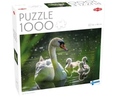 Dėlionė Tactical Tactic Puzzle Lovers Swan on Lake with Babies 1000 pcs puzzle