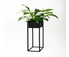 Garden Center Tajemniczy ogród FLOWER POT COVER NANTES L Juodas 23X23X90