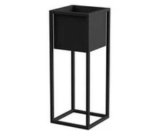 Garden Center Tajemniczy Ogrod FLOWER POT COVER NANTES S Juodas 23X23X60